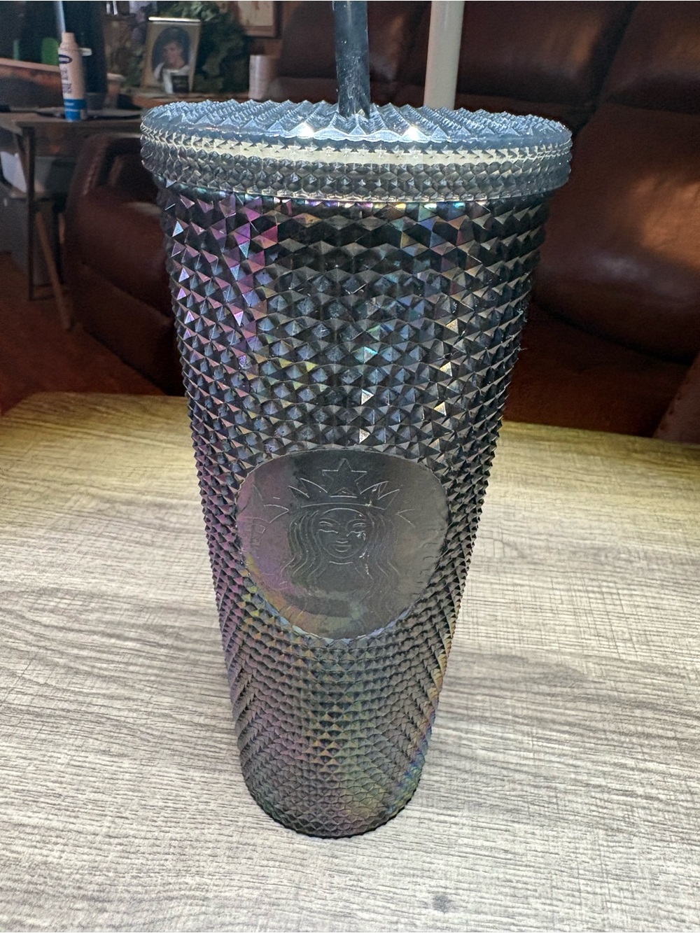 Starbucks Iridescent Black Studded Tumbler with Straw - Picture 3 of 3